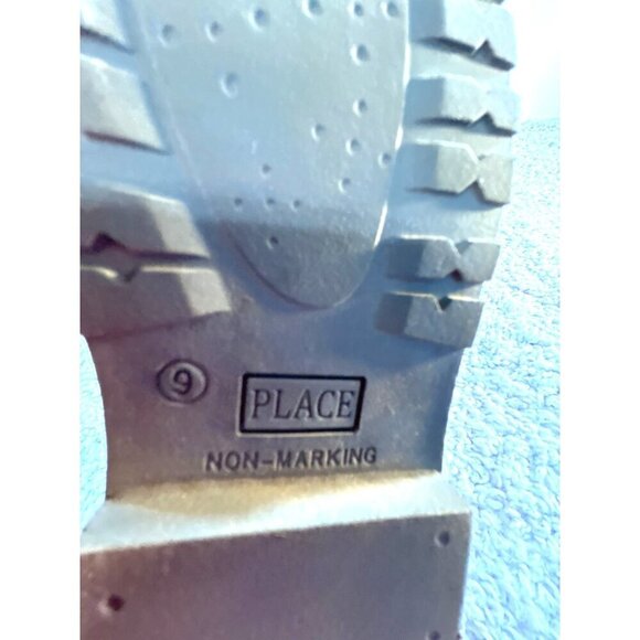 Place Toddler Girls Swede Boots/Shoes Brown Tie Zip Size 9 - Picture 7 of 8